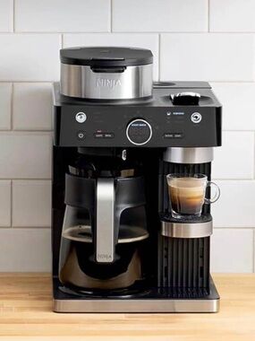 Ninja Dual Brew Coffee & Espresso System - Black and Stainless Steel, brand new